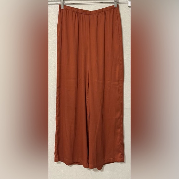 NEW Lou & Grey Terracotta Wide Leg Pants Elevate Style Classic Sophisticated - Picture 3 of 10
